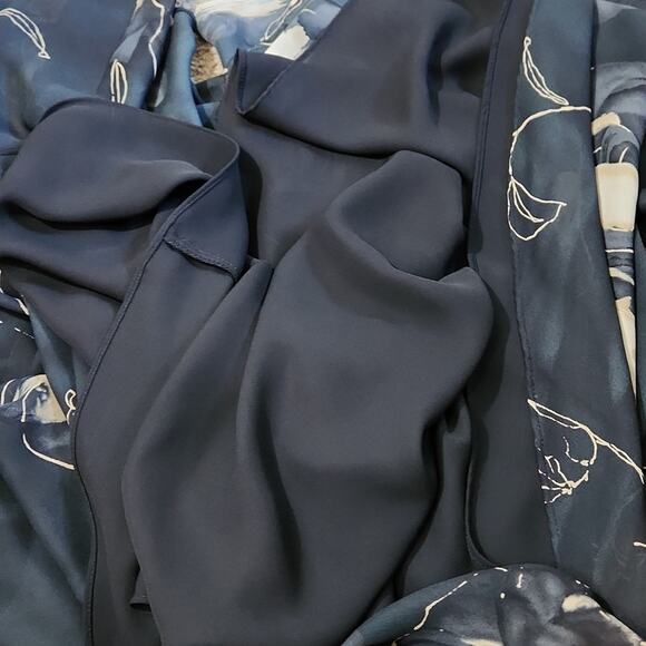 Studio By Liz Claiborne Black Florl Maxi Skirt Size 10 Whimsigoth Fairy Academia - Picture 7 of 11